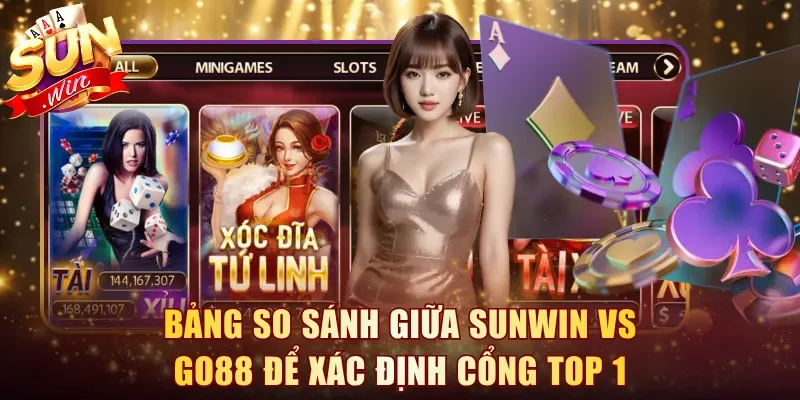 Bảng so sánh giữa Sunwin vs Go88 để xác định cổng top 1