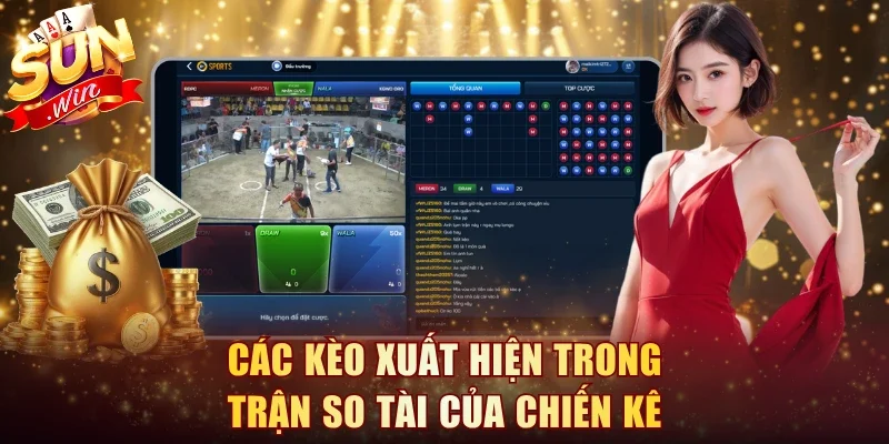 Các kèo xuất hiện trong trận so tài của chiến kê