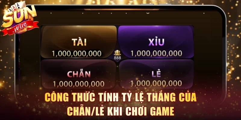 Công thức tính tỷ lệ thắng của chẵn/lẻ khi chơi game