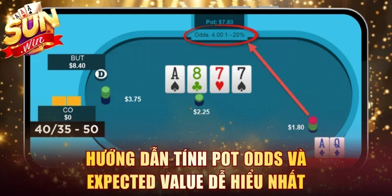 Hướng dẫn tính pot odds và expected value