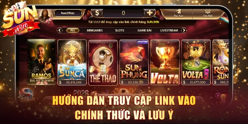 Hướng dẫn truy cập link vào chính thức và lưu ý