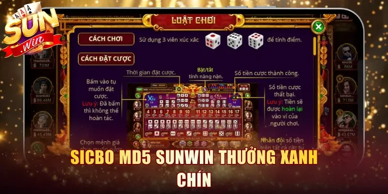 Sicbo MD5 Sunwin thưởng xanh chín