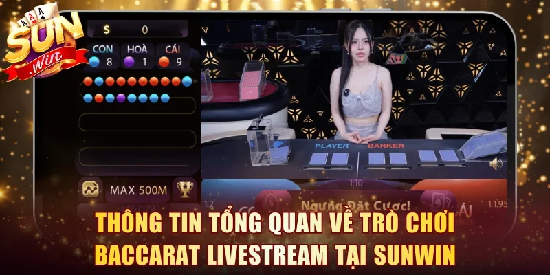 Thông tin tổng quan về trò chơi Baccarat livestream tại Sunwin